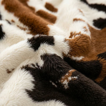 Pup Rug — Brown Faux Cowhide